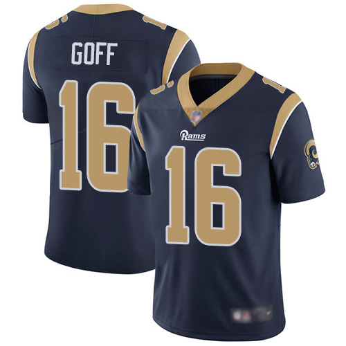 Los Angeles Rams Limited Navy Blue Men Jared Goff Home Jersey NFL Football #16 Vapor Untouchable